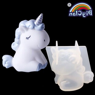 Transparent nicorn Epoxy Resin Silicone Mold Bear Mould Ani