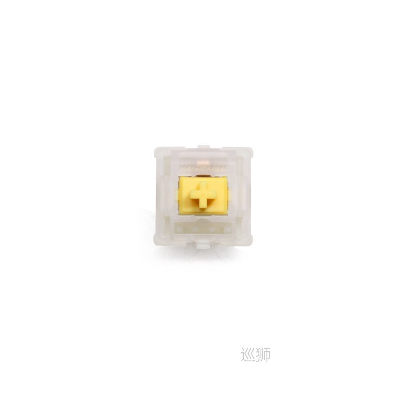 Gateron CAP Milky Yellow V2 Switch Extras 5pin RGB Linear 63图片