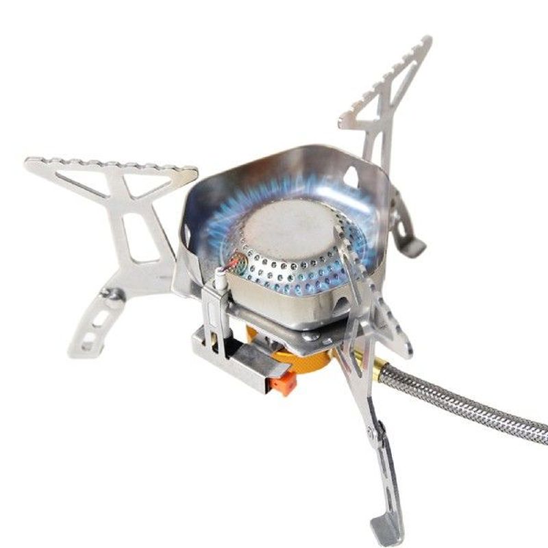 Camping Gas Stove Outdoor Tourist Burner Stainless Steel