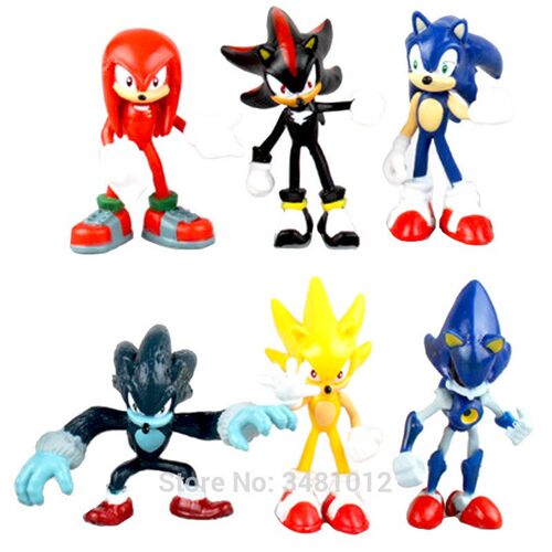 Sonic Boom Amy Rose s Tails Werehog PVC Action Figures Knuck