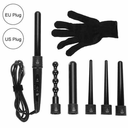 100-240V Curling Iron Hair Curler Curling Women Wand Interch