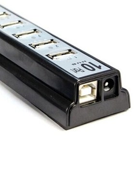 Hub Multi Usb-2.0-Hub 10-Port Splitters Notebook Power-Adapt