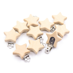 5pcs Nipple Chain Accessories Modelling Beech Pacifier Clip