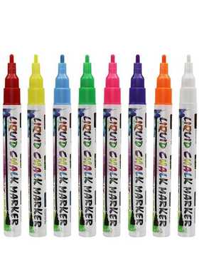 Liquid Chalk Markers, 8 Pack of Neon Chalk Pens, For Nonporo