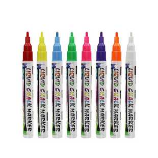Liquid Chalk Markers, 8 Pack of Neon Chalk Pens, For Nonporo