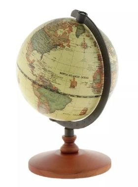 Patung Kecil Model Dunia Putar Peta Konstelasi Dunia Antik