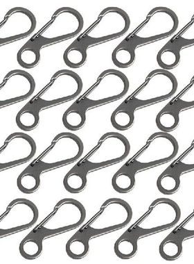 20Pcs Mini SF Backpack Spring Clasps Carabiners Equipment