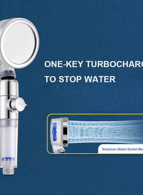 Turbocharge SPA Shower Head High Pressure Water Saving