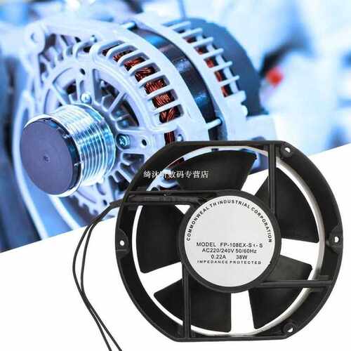 AC Axial Fan FP-108EX-S1-S AC220V 38W Oval Ball Bearing Vent