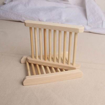 Natural Wooden Bamboo Soap Dish Wooden Soap Tray Holder Stor