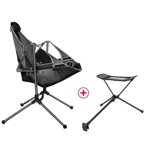 Portable Camping Chair Oxford Cloth Folding Rocking Chair Wi