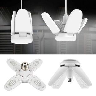 E27 LED Garage Light Industrial LED Bulb Foldable Fan Blade