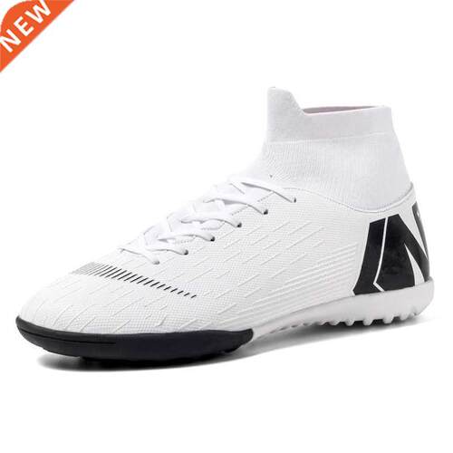 Hot Sale Mens Soccer Cleats High Ankle Football Shoes Long S