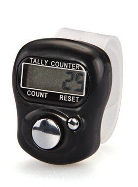*Mini counter Digital Manual Counter Ring Tally Counter 5-Di