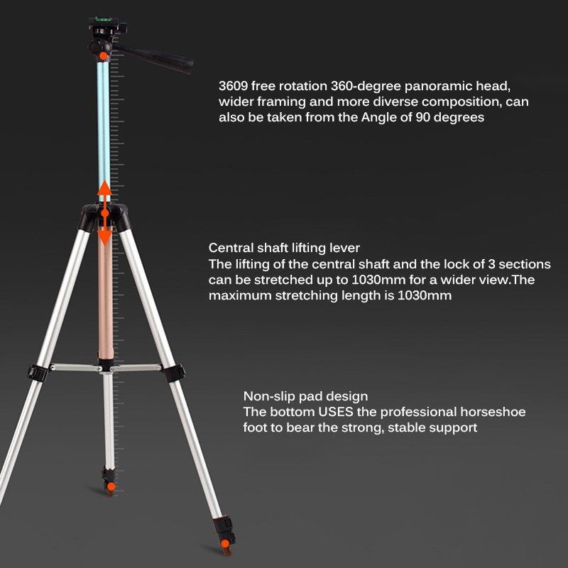 Mini LED Desktop Ring Light Tripod Stand Easy To Adjust Vid