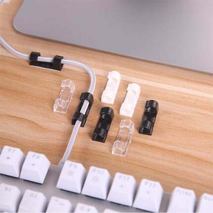 3/20Pcs Cable Organizer Clips iPhone Data Line Winder USB C