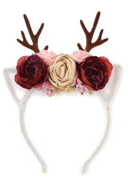 Christmas Headband Antler flower headband kids headwear gir