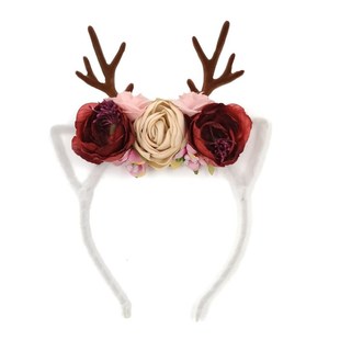 Christmas Headband Antler flower headband kids headwear gir
