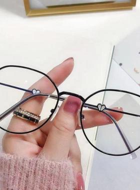 Fashion Anti Blue Light Glasses Women Men Classic Metal Hear