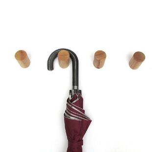 Solid wood coat rack brief coat hooks clothing hanger