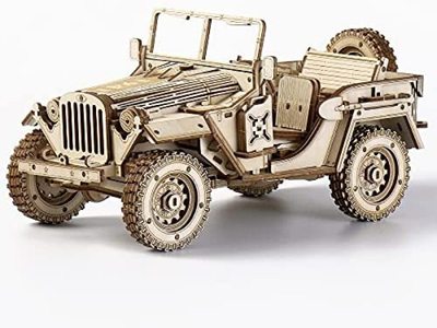 3D Wooden Puzzles for Adults DIY Scale SUV Vehicle Model G