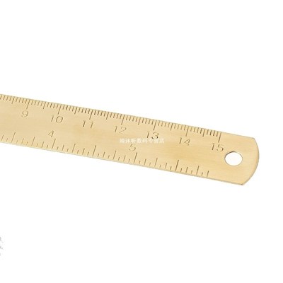 Brass Ruler Metal Triangle Straight Ruler 适用于 Woodworking