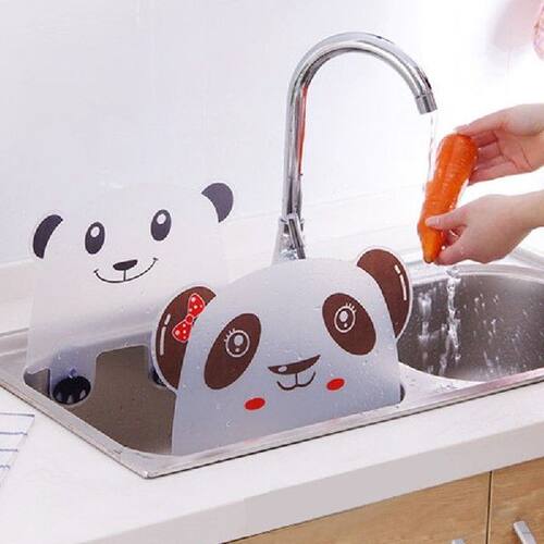 1PC Cute Panda Sucker Cup Water Splash Water Impermeable