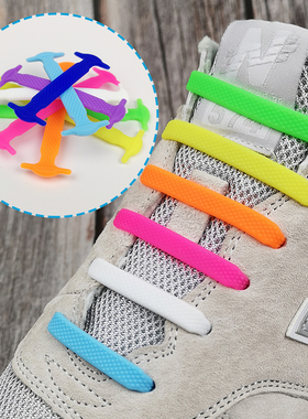 Silicone Elastic Shoelaces Creative Lazy No Tie Shoelace Lac
