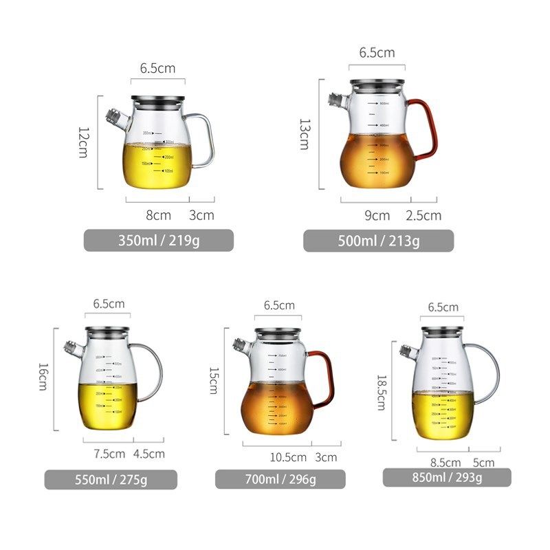 cooking seasoning oil bottle sauce bottle glass storage bott