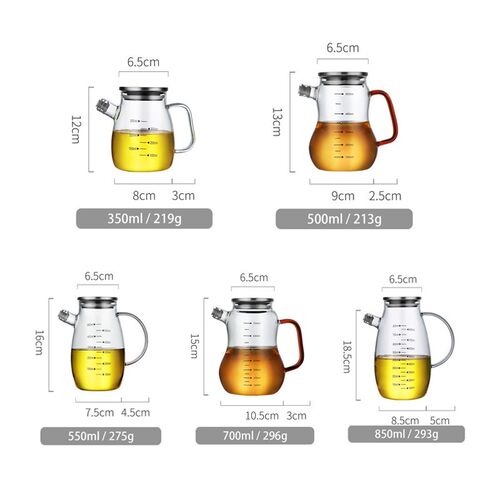 Cooking Seasoning Oil Bottle Sauce Bottle Glass Storage Bott