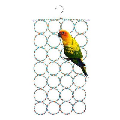 Bird Toys Hanging Parrot Climbing Net Toy Circle Swing Toys