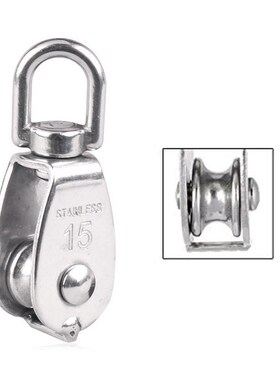 10Pcs 304 stainless steel M15 Pulley Steel Wire Pulley Swive