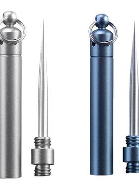 Portable Stainless Steel Toothpicks , Fruit Fork