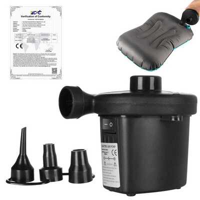 12.3*10*11.4cm Electric Air Pump Inflate Deflate Airbed Boa