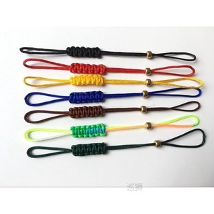 Hand-made Pot Nylon Rope With Small Jade Tea Ceremony Rope P