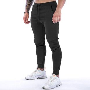 Men Casual Trousers Joggers Cotton Fitness Track Pants Gym