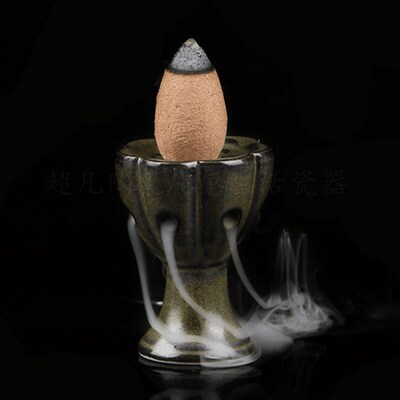 Mini Style Creative Ceramic Incense Holder Portable Backflow