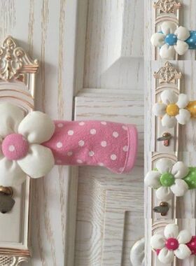 High Quality Pastoral Door Handle Cloth Cover Polka Dot