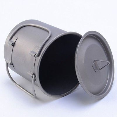 Camping Titanium Cup Portable Picnic Water Cup 0.6mm