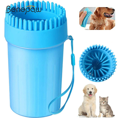 Benepaw Portable Dog Paw Cleaner Cup Brush 2 In 1 Safe Soft