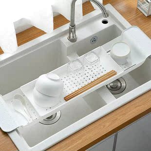 Rack Bath-Tray Kitchen-Sink-Drain-Holder Retractable Shelf T