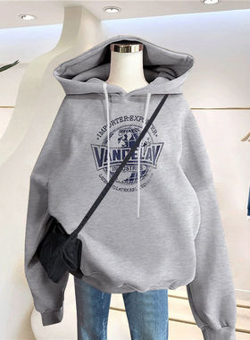 Spring and autumn Korean style hooded sweater women top loos