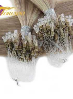 Machine Remy Micro Loop Human Hair Extensions Micro Ring Hai