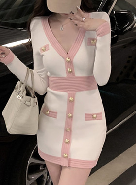 Fall Winter Sweater vestidos feminino Women Vintage Long Sle