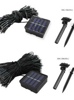 Garland Fairy-Lights Solar-Lamp Led-String Holiday IP65 Outd