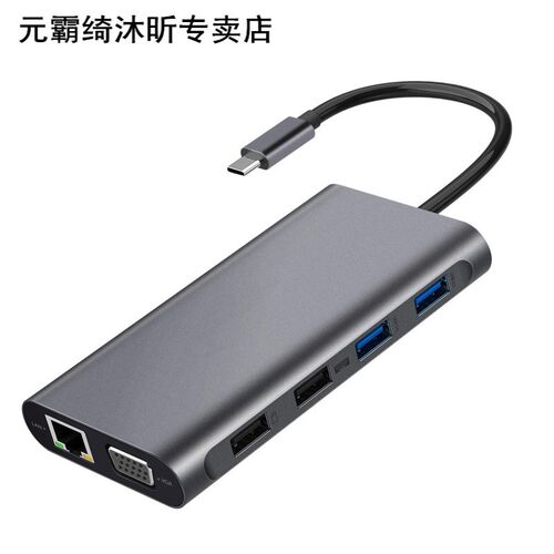 USB C Hub, Usb-C Laptop Docking Station, 11 in 1 Three Displ