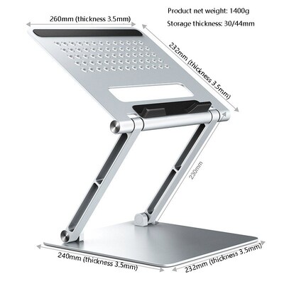 Laptop Stand with Cooling Function Adjustable Aluminum Holde