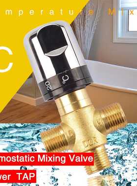 Brass Thermostatic Mixing Valve Bathroom Faucet Temperature