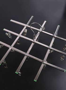 20 Clips Stainless Steel Windproof  Hanger Sock Drying Rack