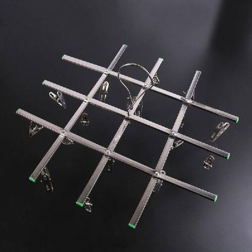 20 Clips Stainless Steel Windproof  Hanger Sock Drying Rack